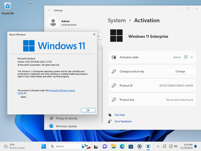 Windows 11 Enterprise 23H2 Build 22631.2715 (No TPM Required) With Office 2021 Pro Plus Multilingual Preactivated November 2023