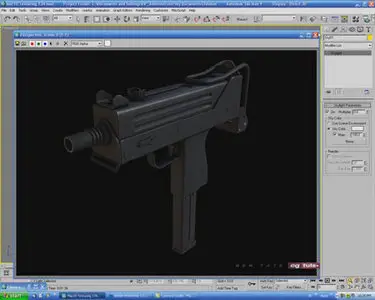 Model, UV, and Texture a Mac-10 Submachine Gun