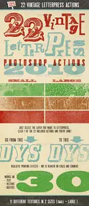 GraphicRiver Vintage Letterpress Photoshop Actions