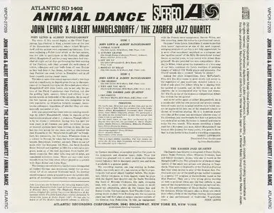 John Lewis & Albert Mangelsdorff / The Zagreb Jazz Quartet - Animal Dance (1962) {2013 Japan Jazz Best Collection 1000 Series}