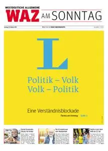 WAZ Westdeutsche Allgemeine Zeitung Sonntagsausgabe - 28. Oktober 2018