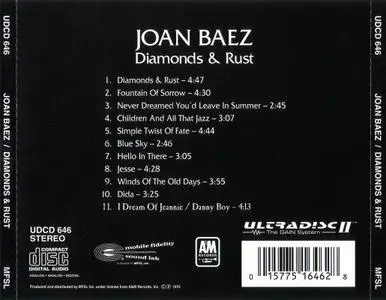 Joan Baez - Diamonds & Rust (1975) [MFSL UDCD 646] Repost