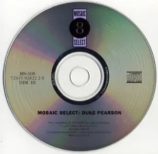 Duke Pearson - Mosaic Select 8 (2003) {3CD Set Mosaic MS-008 rec 1968-1970}