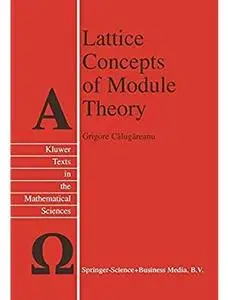 Lattice Concepts of Module Theory