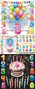 Birthday Objects Vector