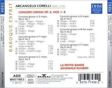 La Petite Bande; Sigiswald Kuijken - Arcangelo Corelli: Concerti Grossi Op.6 Nos. 1-6 (1995)