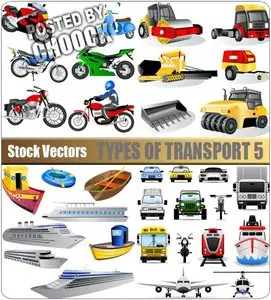 Types of transport 5 - Stock Vector