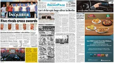 Philippine Daily Inquirer – February 22, 2016