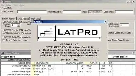 LatPro RDA v1.4 - Professional Lateral Engineering Analysis Software