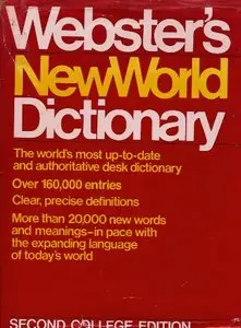 Webster's New World Dictionary: 2nd College Edition