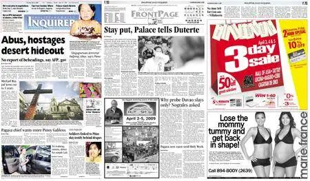Philippine Daily Inquirer – April 02, 2009