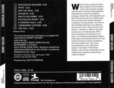 Benny Golson - Stockholm Sojourn (1965) {1997 OJC} **[RE-UP]**