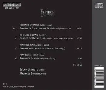Elena Urioste & Michael Brown - Echoes (2016)