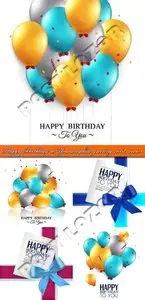 Happy Birthday to You template greeting card vector