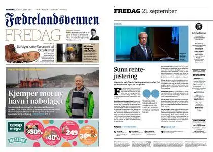 Fædrelandsvennen – 21. september 2018