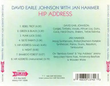 David Earle Johnson & Jan Hammer - Hip Address (1980) {One Way Records}
