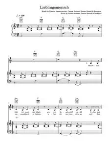 Lieblingsmensch - Namika (Piano-Vocal-Guitar (Piano Accompaniment))