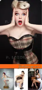 Girls pin up set 8