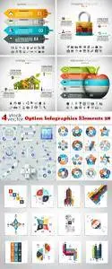 Vectors - Option Infographics Elements 28