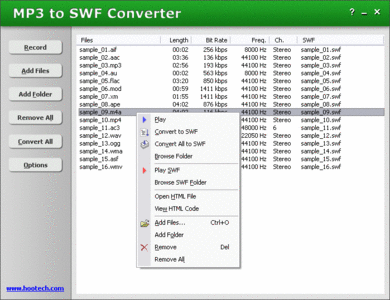 MP3 to SWF Converter v2.9.927