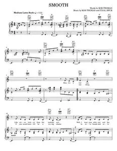 Smooth - Rob Thomas, Santana, Santana featuring Rob Thomas (Piano-Vocal-Guitar)