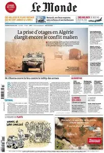 Le Monde et Le Monde des Livres du Vendredi 18 Janvier 2013