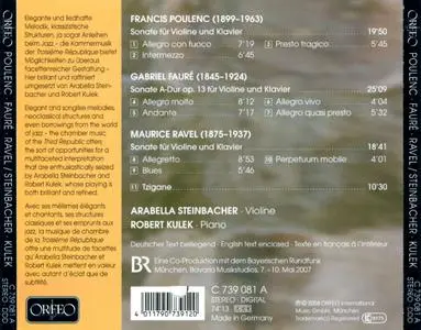 Arabella Steinbacher, Robert Kulek - Faure, Poulenc, Ravel (2008)