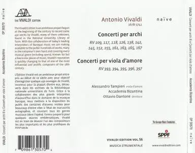 Vivaldi - Concerti per archi III & Concerti per viola d’amore - Accademia Byzantina (2018) {2CD Set Naïve OP30570}