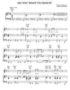 Do You Want To Dance? - Bette Midler, Bobby Freeman, The Beach Boys (Piano-Vocal-Guitar)