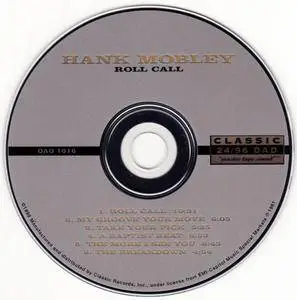 Hank Mobley - Roll Call (1961) {1998 Classic Records DAD ISO}