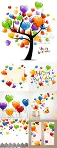 Festive Color Balloons Vector