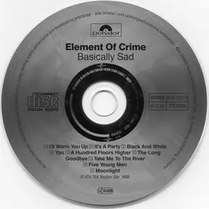 Element Of Crime - Basically Sad (1986, reissue, Polydor # 835 082-2)