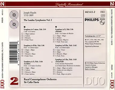 Haydn: The London Symphonies, No's. 95-96-98-102-103-104 [2-CD] (1994)