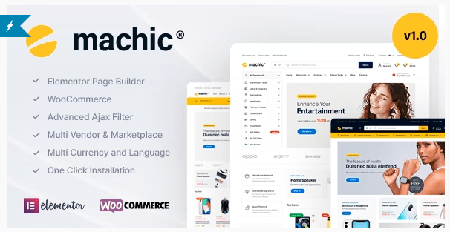 Machic v1.2.0 - Electronics Store WooCommerce Theme NULLED