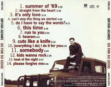 Bryan Adams - So Far So Good (1993) [Japanese Edition] Repost