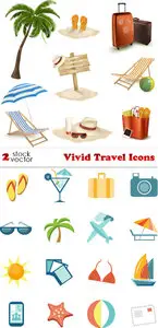 Vectors - Vivid Travel Icons