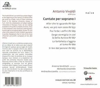 Arianna Vendittelli, Andrea Buccarella, Abchordis Ensemble - Vivaldi: Cantate per soprano I (2021)