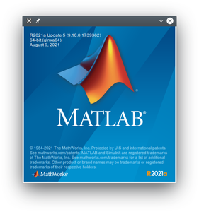 MathWorks MATLAB R2021a v9.10.0.1739362 (macOS / Linux)