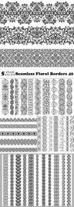Vectors - Seamless Floral Borders 40