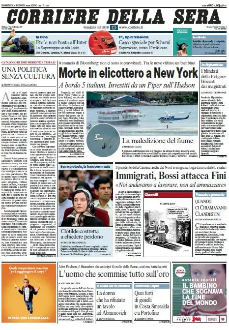 Il Corriere della Sera (09-08-09)