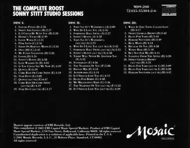 Sonny Stitt - The Complete Roost Sonny Stitt Studio Sessions (1952-65) {9CD Box Set Mosaic MD9-208 rel 2001}