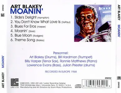 Art Blakey - Moanin', Recorded In Europe 1968 (2003) {LRC Ltd. 29052}