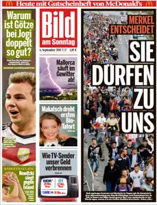 Bild Zeitung vom 06 September 2015