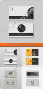 Business card for the photographer vector