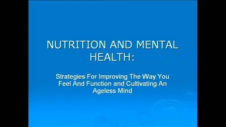 Nutrition and Mental Health