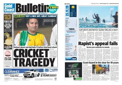 The Gold Coast Bulletin – November 25, 2019