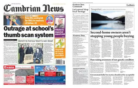 Cambrian News Arfon & Dwyfor – 16 November 2018