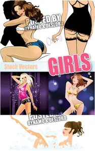 Girls - Stock vectors