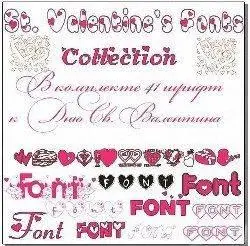 Valentine`s day fonts