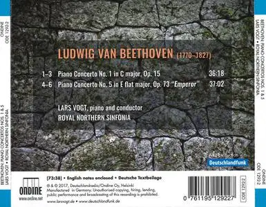 Lars Vogt, Royal Northern Sinfonia - Ludwig van Beethoven: Piano Concertos Nos. 1 & 5 (2017)